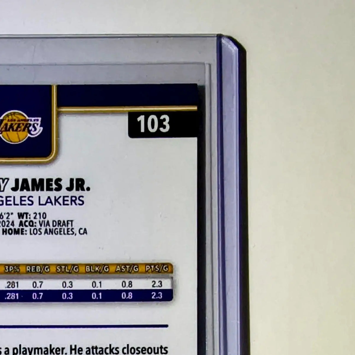Bronny James Jr. 2025-26 NBA Topps Chrome Update Red White & Blue Refractor #103 - Basketball Card Single