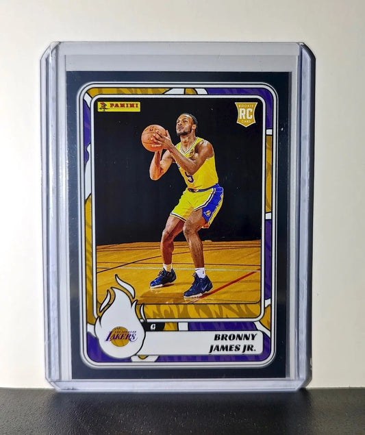 Bronny James Jr. Rookie 2024-25 Panini NBA #89 Foil Sticker Card Lakers - Basketball Card Single