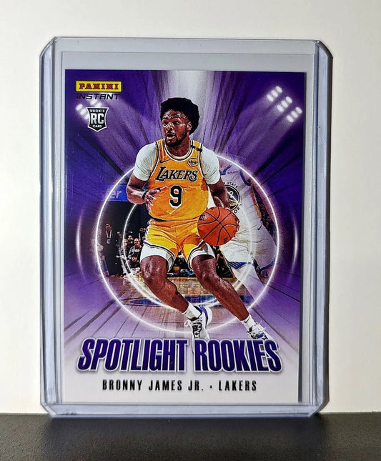 Bronny James Jr. Rookie 2024-25 Panini Spotlight Rookies NBA #40 Lakers 1 of 170 - Basketball Card Single