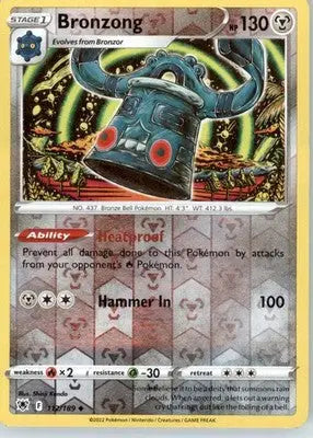 Bronzong - SWSH10: Astral Radiance - Reverse Holo LP - #112/189 - Pokémon Card Single