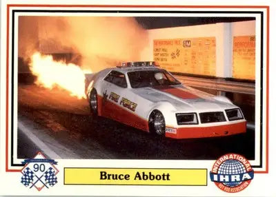 Bruce Abbott - 1990 Checkered Flag IHRA - #95 - Racing - Racing Card Single
