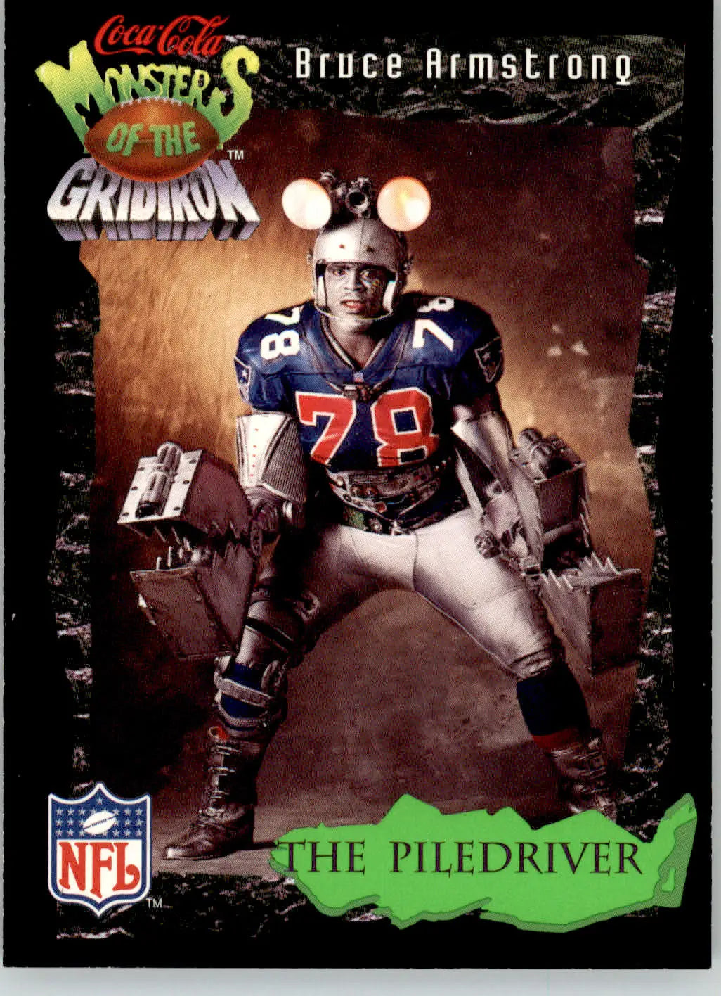 Bruce Armstrong - 1994 Coca-Cola Monsters of the Gridiron - #20 - Football - Football Card Single