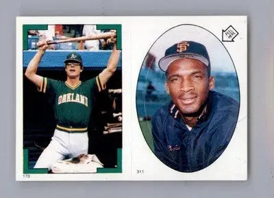 Bruce Bochte / Chris Brown - 1986 Topps Stickers - #170 / 311 - Baseball - Baseball Card Single