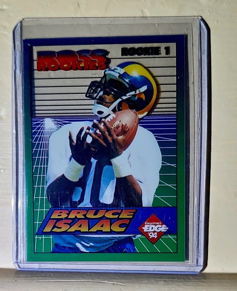 Bruce Isaac 1994 Collector’s Edge Boss Rookies NFL #1 Football Card LA Rams - Football Card Single