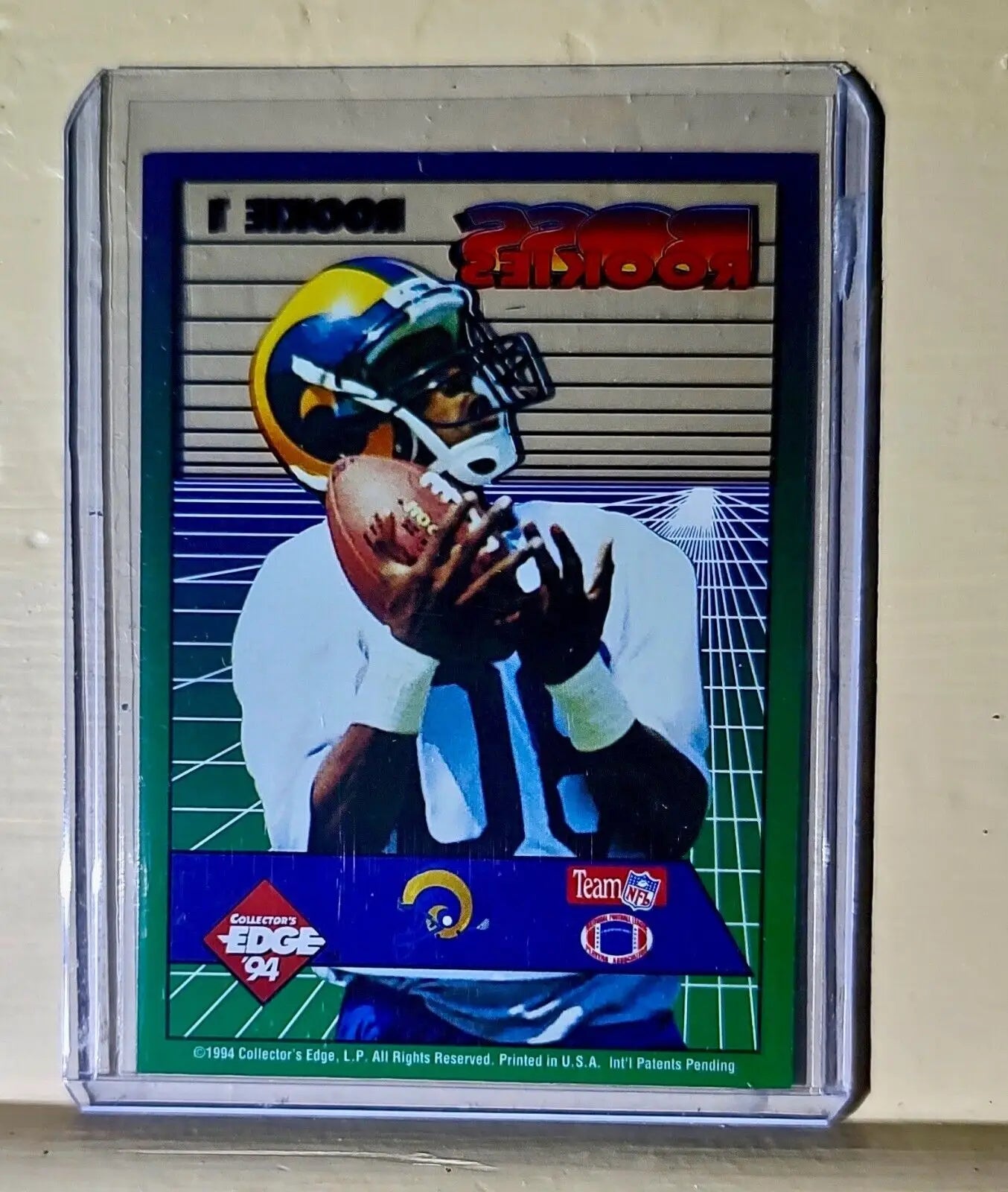 Bruce Isaac 1994 Collector’s Edge Boss Rookies NFL #1 Football Card LA Rams - Football Card Single