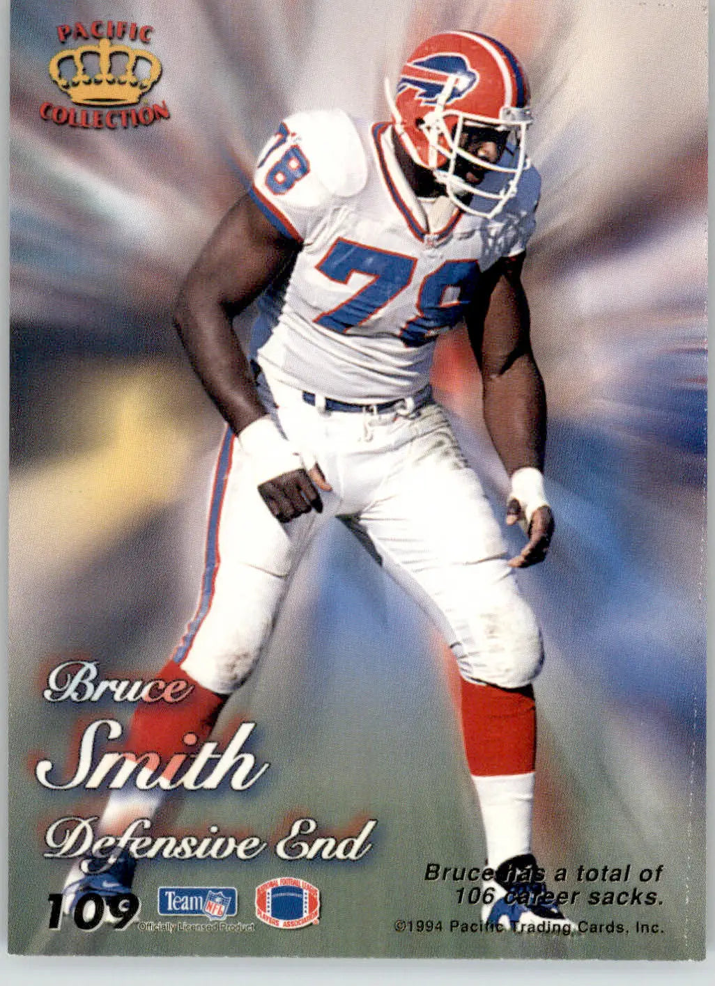 Bruce Smith - 1994 Pacific Prisms - #109 - Football - Football Card Single