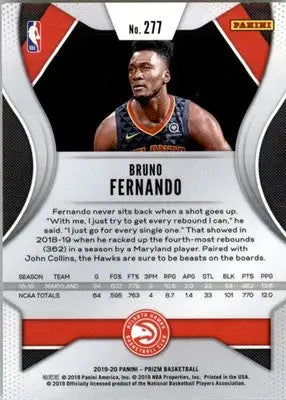 Bruno Fernando - 2019-20 Panini Prizm - #277 - Basketball - Basketball Card Single