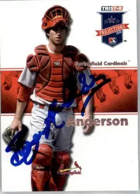 Bryan Anderson - 2008 TriStar PROjections - #371 - AUTO Baseball - Baseball Card Single