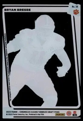 Bryan Bresee 2023 Panini Chronicles Draft Picks Clearly Donruss #38 Clemson - Football Card Single