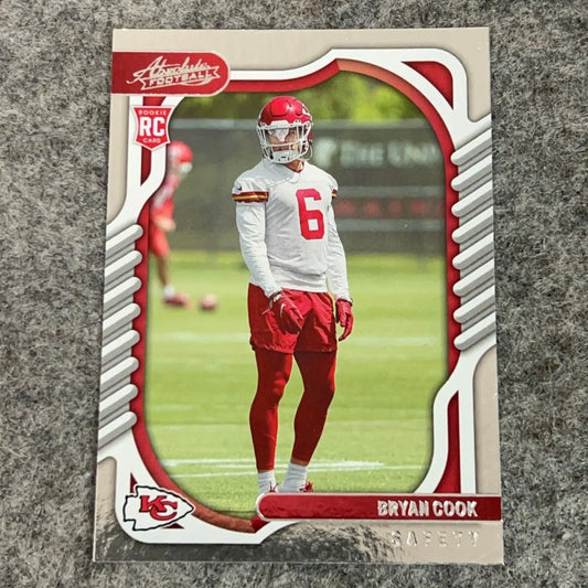 Bryan Cook Rookie Kansas City Chiefs 2022 Football Card You Pick Choose Complete - 2022 Panini Absolute #149 (RC)
