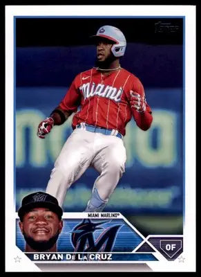 Bryan De La Cruz 2023 Topps #599 Miami Marlins - Baseball Card Single