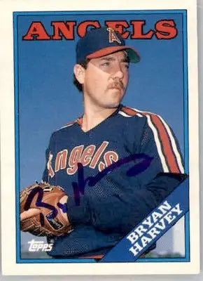 Bryan Harvey - 1988 Topps Traded - #45T - AUTO Baseball - Baseball Card Single