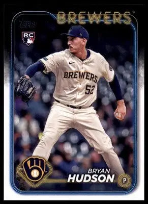 Bryan Hudson Rookie 2024 Topps Update #US105 Milwaukee Brewers - Baseball Card Single
