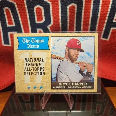 Bryce Harper Topps Heritage 2017 All Star Selection #377 - Baseball Card Single