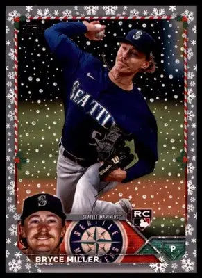 Bryce Miller 2023 Topps Holiday Metallic #H65 Seattle Mariners - Baseball Card Single
