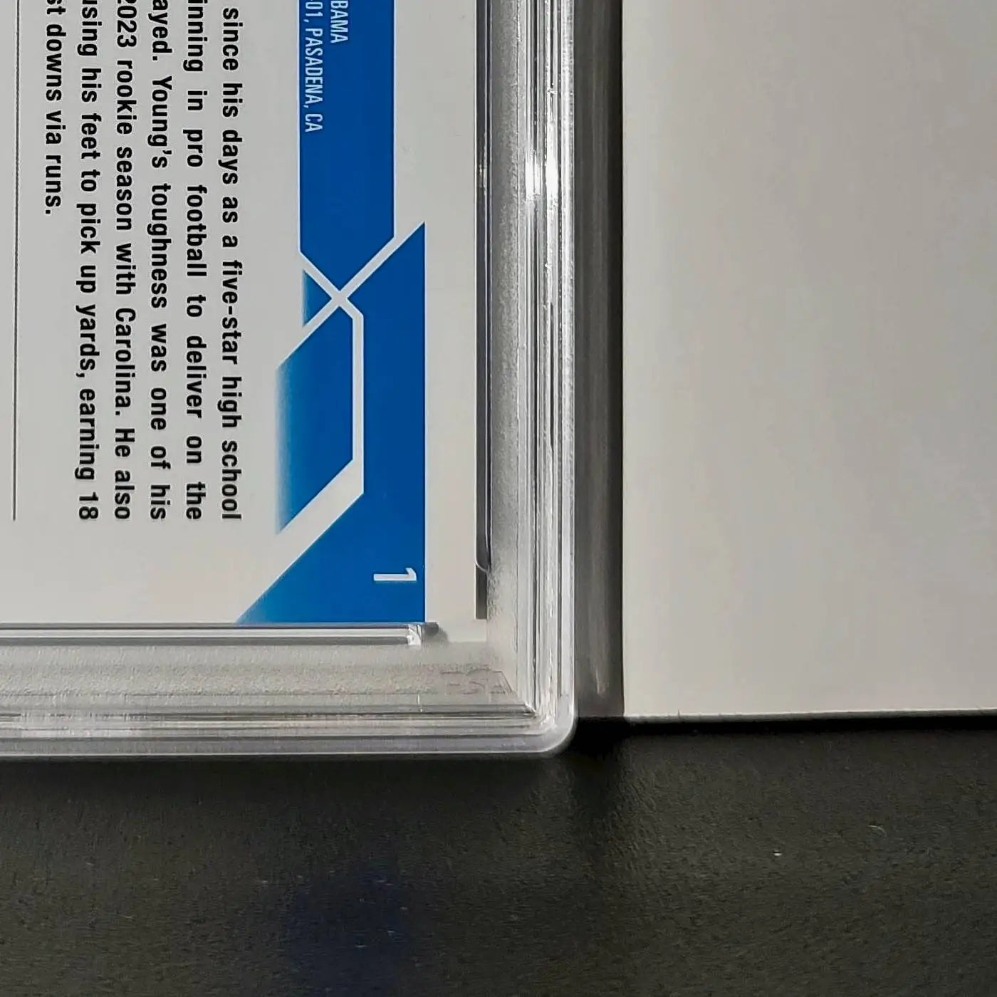 Bryce Young 2023 Topps Chrome 57/75 #1 Blue Wave Refractors PSA 9 Mint