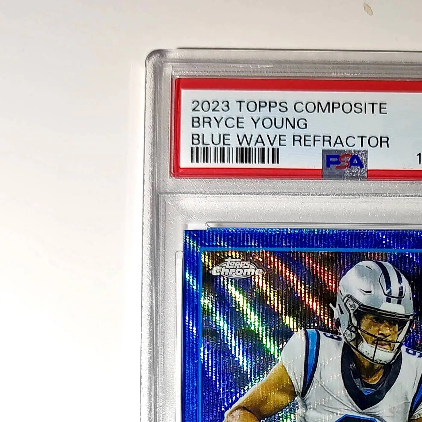 Bryce Young 2023 Topps Chrome 57/75 #1 Blue Wave Refractors PSA 9 Mint