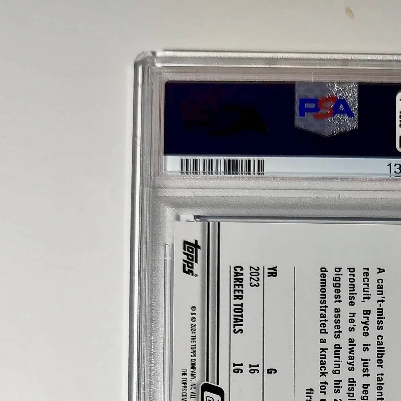Bryce Young 2023 Topps Chrome 57/75 #1 Blue Wave Refractors PSA 9 Mint