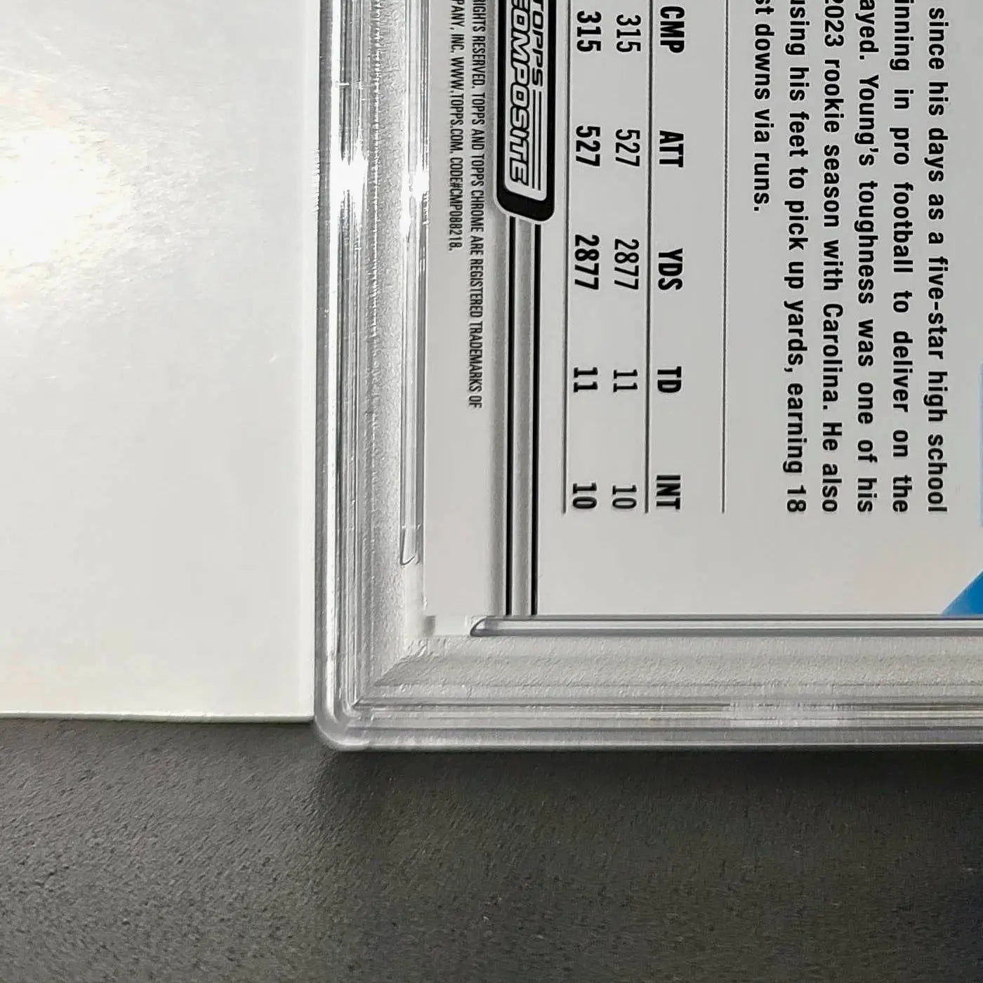 Bryce Young 2023 Topps Chrome 57/75 #1 Blue Wave Refractors PSA 9 Mint
