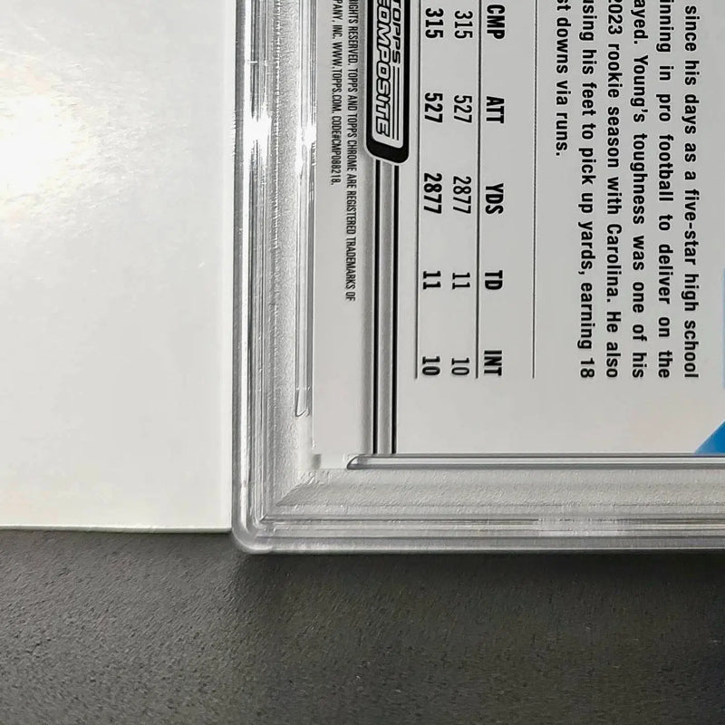 Bryce Young 2023 Topps Chrome 57/75 #1 Blue Wave Refractors PSA 9 Mint