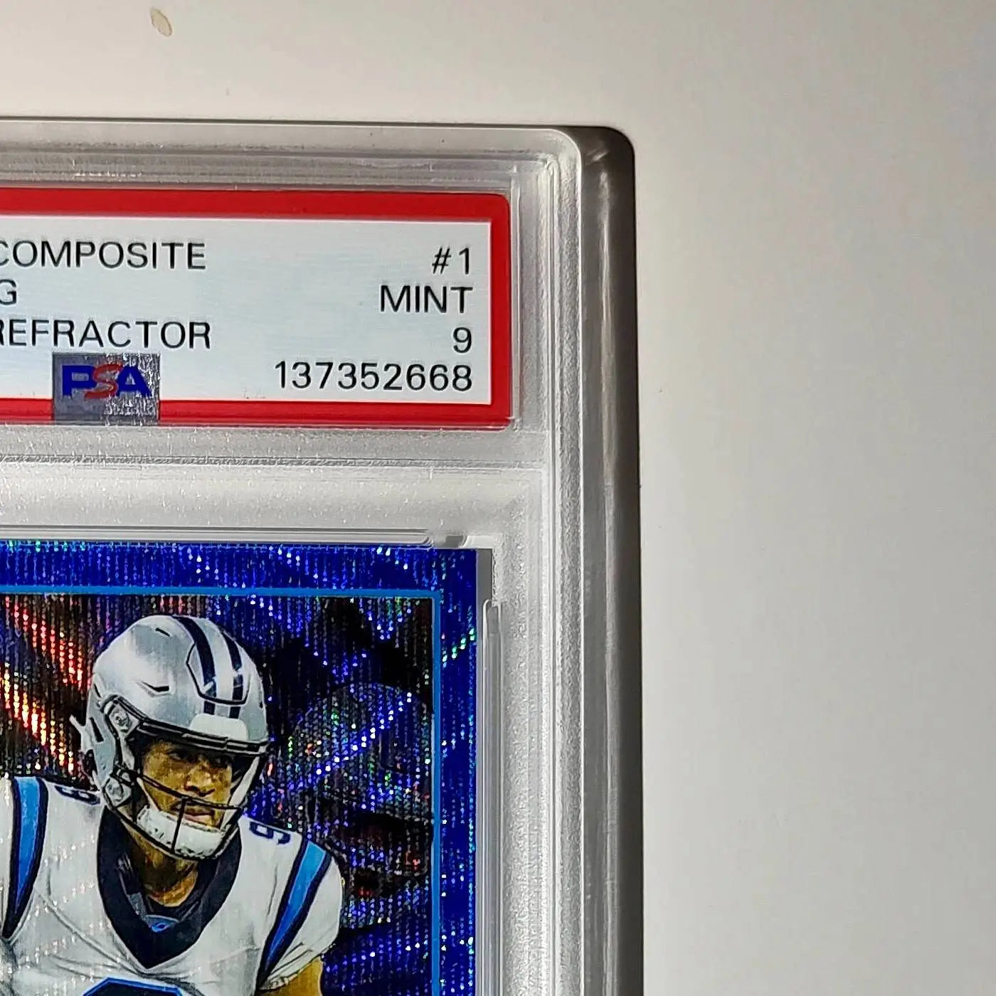 Bryce Young 2023 Topps Chrome 57/75 #1 Blue Wave Refractors PSA 9 Mint