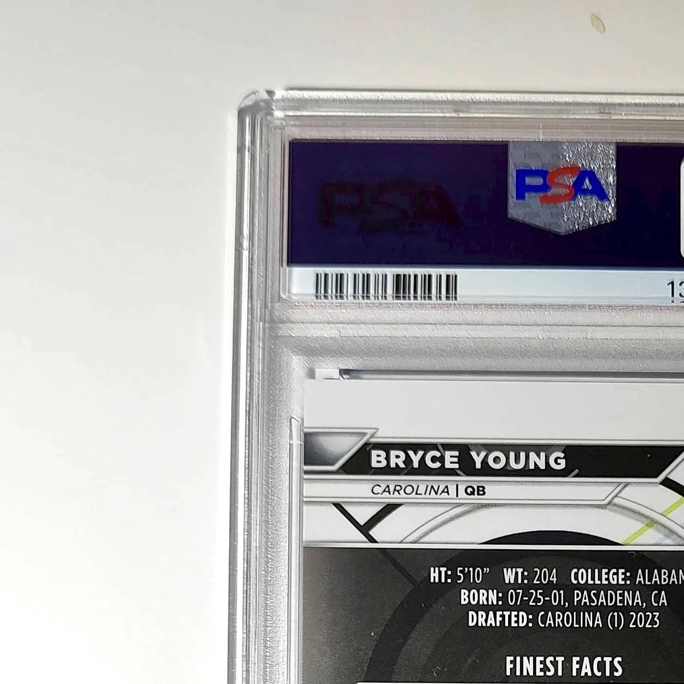 Bryce Young 2023 Topps Finest 069/150 Purple Checkerboard Refractor #158 PSA 10 - Football Card Single