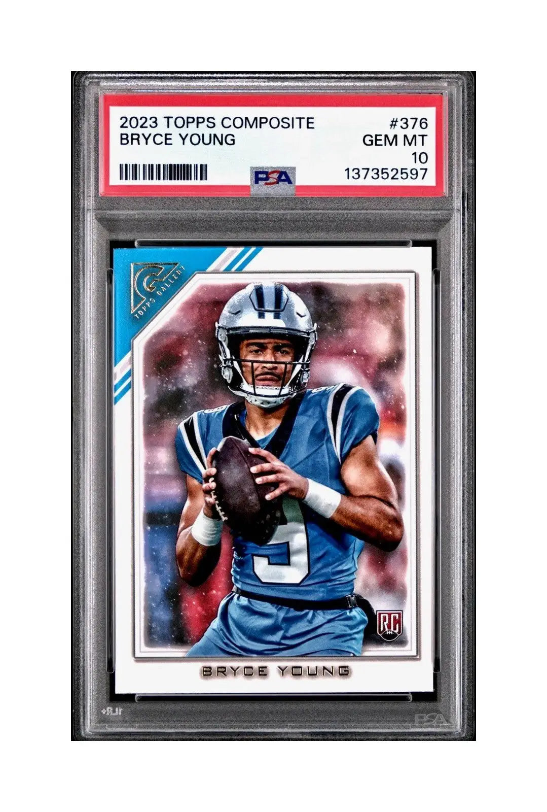 Bryce Young 2023 Topps Gallery #376 Card Carolina Panthers PSA 10 Gem Mint