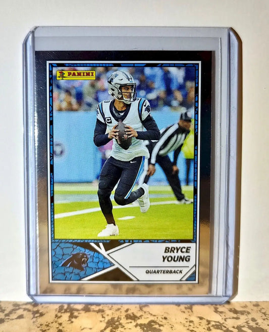 Bryce Young 2024 Panini NFL #19 Silver Foil Sticker Card Carolina Panthers - Football Card Single