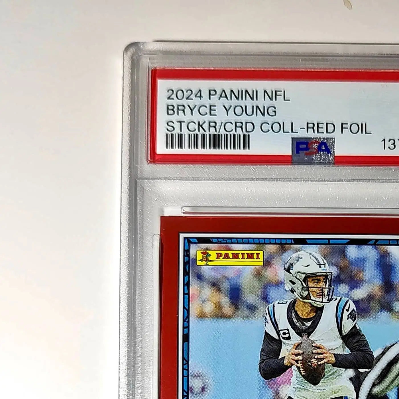 Bryce Young 2024 Panini Sticker Collection 152/299 #19 Red Foil PSA 9 Mint - Football Card Single