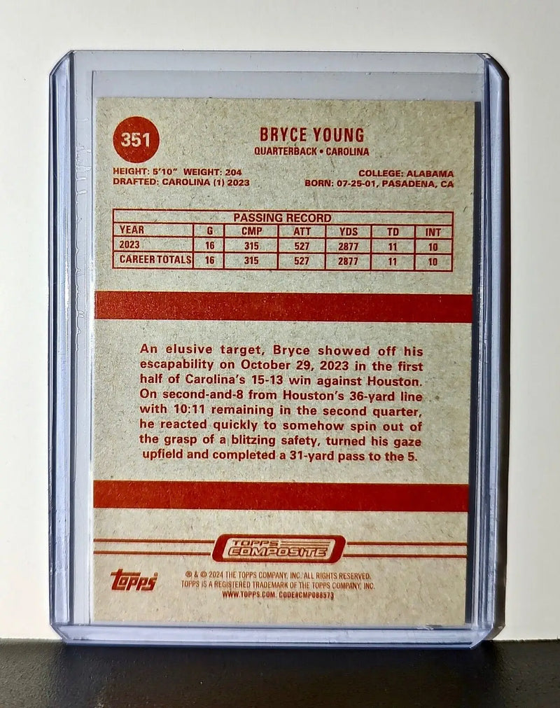 Bryce Young Rookie 2023 Topps Heritage NFL #351 Card Carolina Panthers