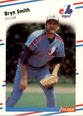 Bryn Smith - 1988 Fleer - #196 - Glossy Baseball - Baseball Card Single