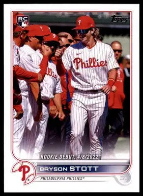 Bryson Stott Rookie 2022 Topps Update #US255 Philadelphia Phillies - Baseball Card Single