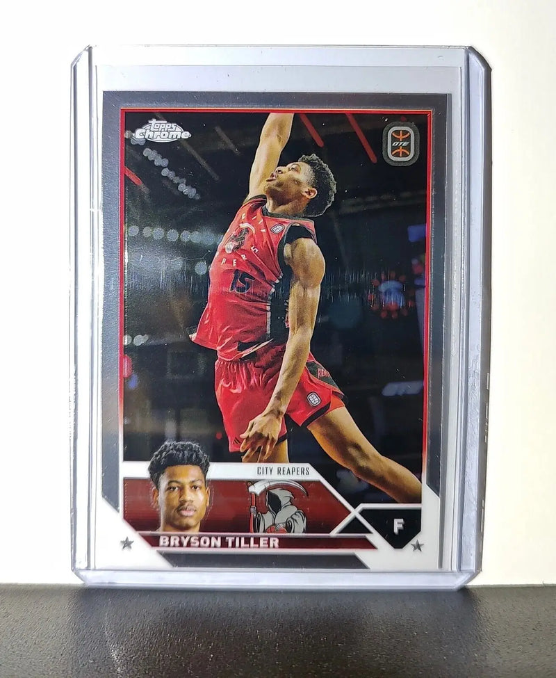Bryson Tiller 2023-24 Topps Chrome Overtime #38 Card City Reapers - Basketball Card Single