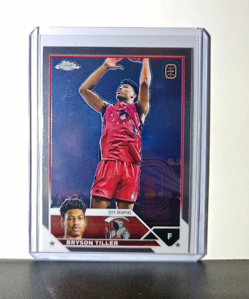 Bryson Tiller 2023-24 Topps Chrome Overtime #69 Card City Reapers - Basketball Card Single