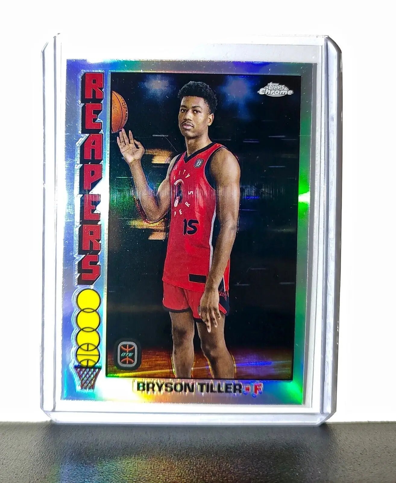Bryson Tiller Refractor 2023-24 Topps Chrome Overtime #TB-21 1976 City Reapers - Basketball Card Single