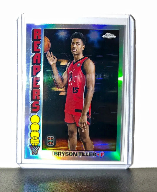 Bryson Tiller Refractor 2023-24 Topps Chrome Overtime #TB-21 1976 City Reapers - Basketball Card Single