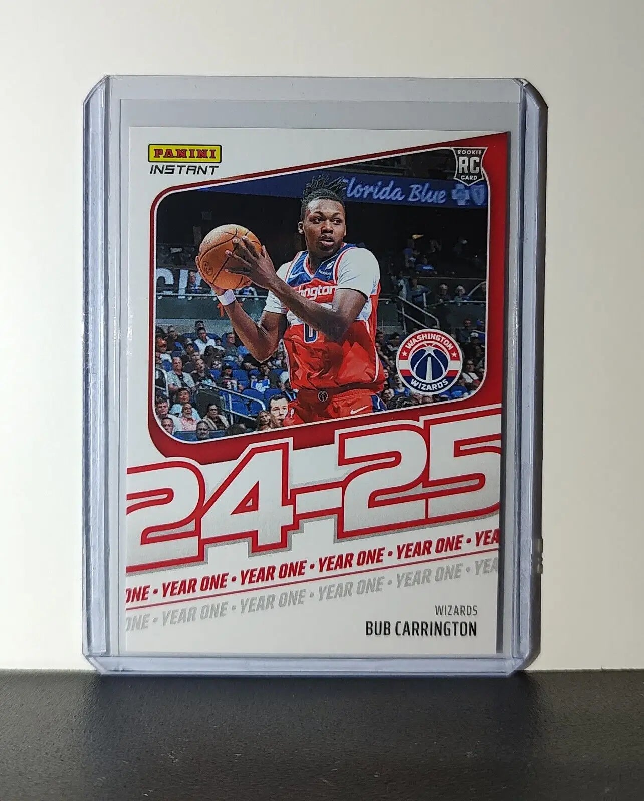 Bub Carrington Rookie Card 2024-25 Panini Year One #12 Washington Wizards 1/613 - Basketball Card Single