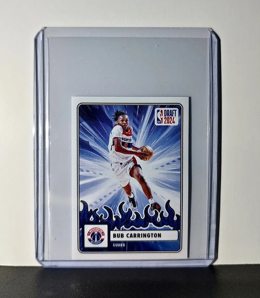 Bub Carrington Rookie Draft 2024-25 Panini NBA #92 Sticker Washington Wizards - Basketball Card Single