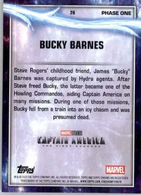 Bucky Barnes - 2025 Topps Chrome Marvel Studios - #26 - Non_sport - Non-Sports Card Single