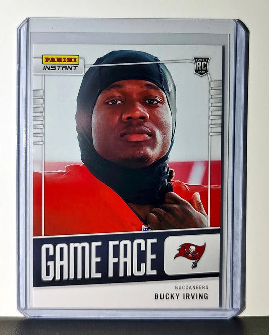 Bucky Irving 2024 Panini Game Face #6 NFL Rookie Card Tampa Bay Buccaneers 1/331 - Football Card Single