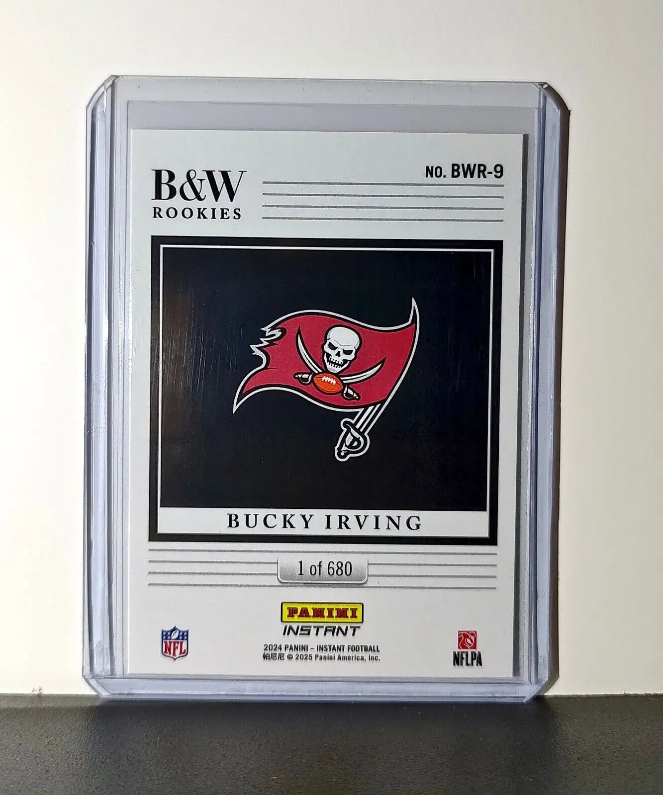 Bucky Irving 2024 Rookie Panini NFL #9 Black & White Rookies Buccaneers 1 of 680 - Football Card Single