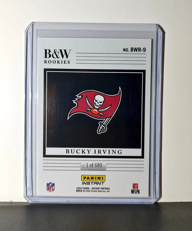 Bucky Irving 2024 Rookie Panini NFL #9 Black & White Rookies Buccaneers 1 of 680 - Football Card Single