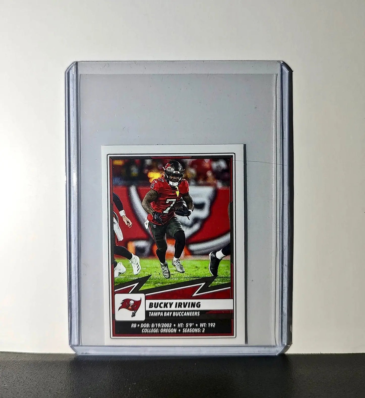 Bucky Irving 2025 Panini NFL #473 Sticker Tampa Bay Buccaneers
