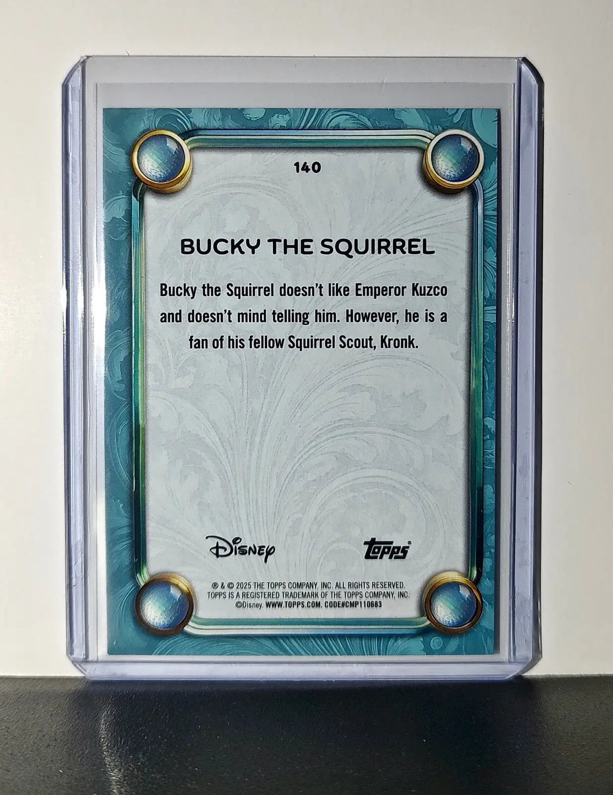 Bucky the Squirrel 2025 Topps Disney #140 Diamond Card The Emperor’s New Groove