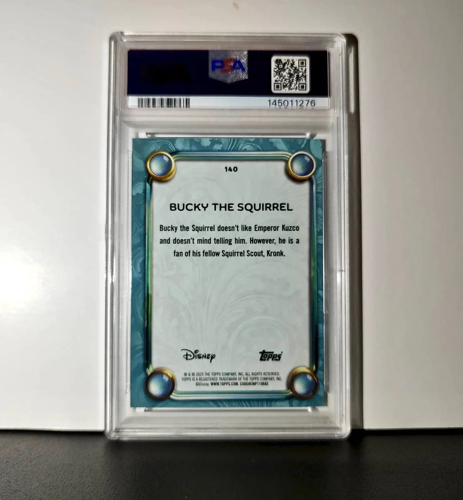 Bucky the Squirrel 2025 Topps Disney #140 Diamond The Emperor’s New Groove PSA 8 - Non-Sports Card Single