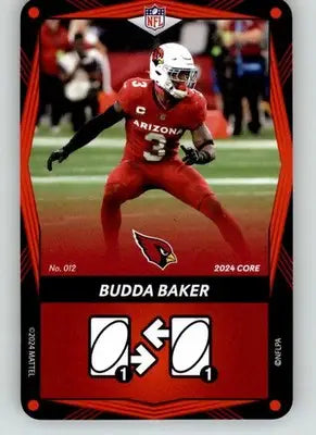Budda Baker - 2024 UNO Elite Core Edition - Red - #012 - Football - Football Card Single