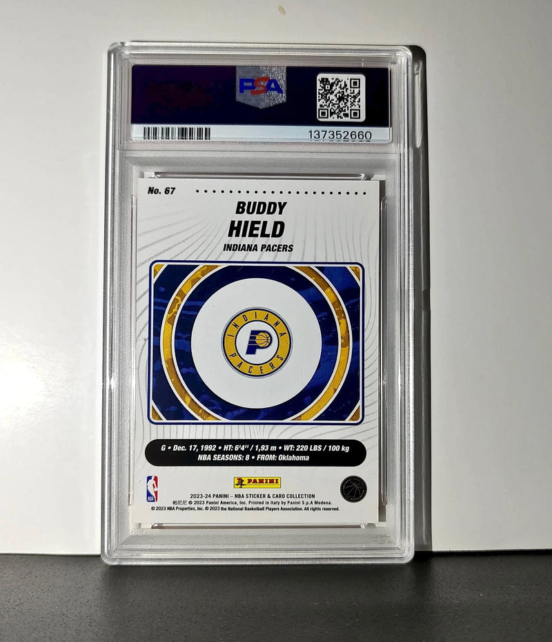 Buddy Held 2023-24 Panini Sticker Cards #67 034/050 Orange Foil PSA 8 NM-MT - Basketball Card Single