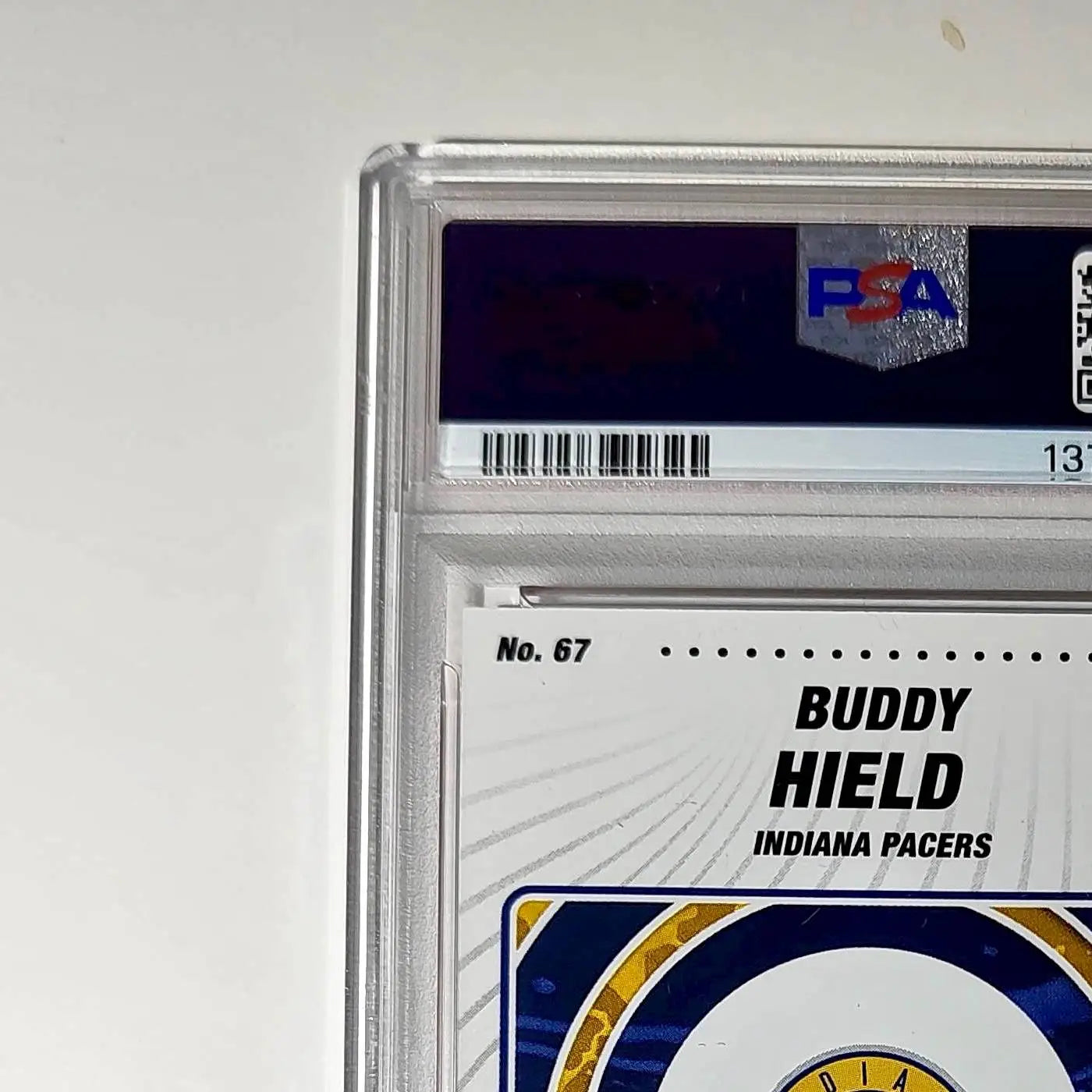 Buddy Held 2023-24 Panini Sticker Cards #67 034/050 Orange Foil PSA 8 NM-MT - Basketball Card Single