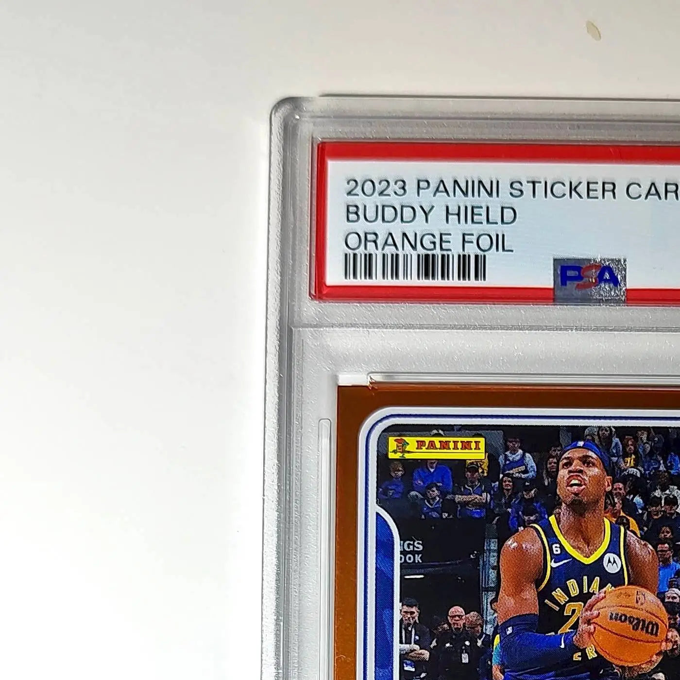 Buddy Held 2023-24 Panini Sticker Cards #67 034/050 Orange Foil PSA 8 NM-MT - Basketball Card Single