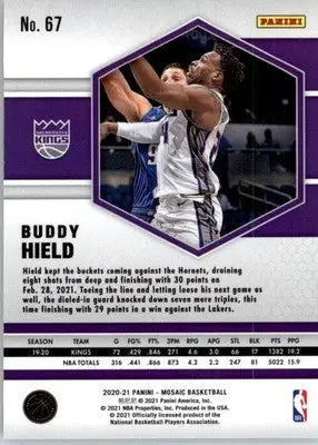 Buddy Hield - 2020-21 Panini Mosaic - #67 - Basketball - Basketball Card Single